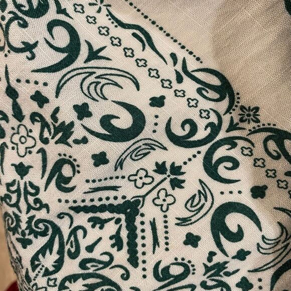 PacSun Green Bandana Print Button Down Shirt Men’s Medium – Short Sleeve Casual - Picture 9 of 9